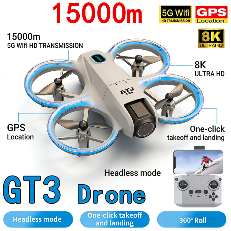 New GT3 MAX Drone 8K HD Aerial - đánh giá và giá Drone Kit Tricopter